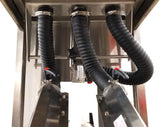 Three Air Knives in Bevco Air Knife / Blow-Off Tunnel - Can / Bottle Dryer