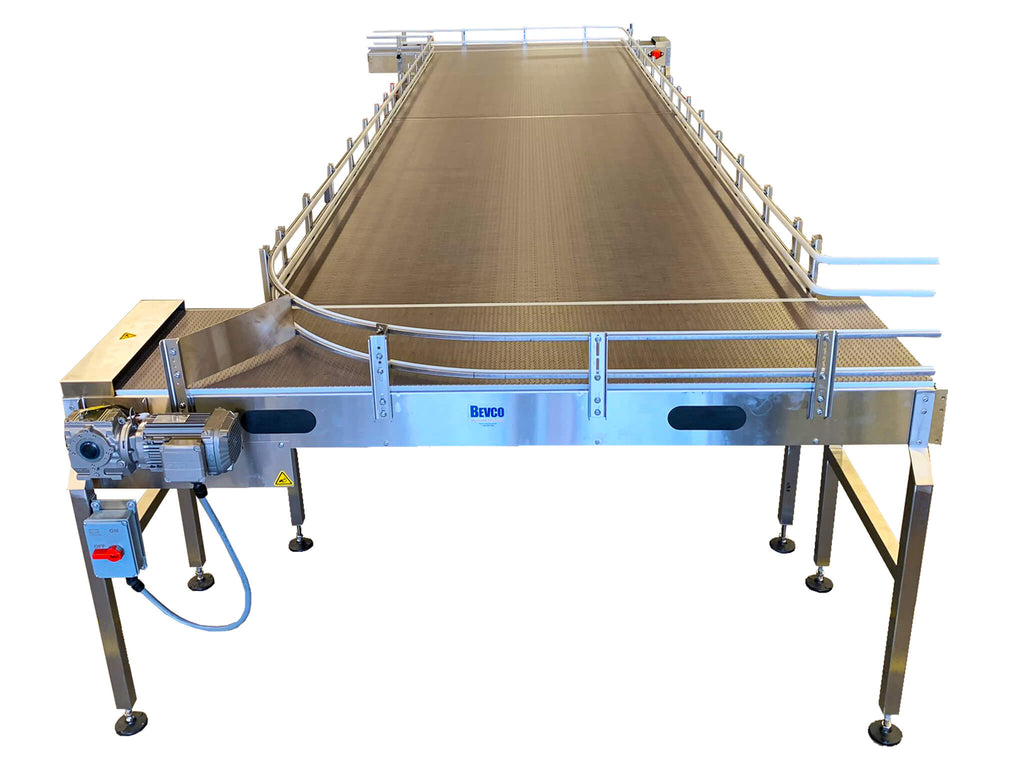 Bevco Flow Through Accumulation Table Front View