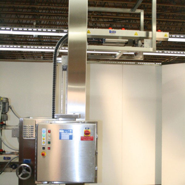 Lowerator Machine Elevator/Lowerator Systems for Container Handling | Bevco – Bevco Sales ...